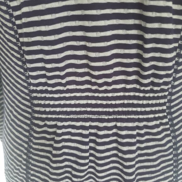 Market & Spruce Stripe Polka Dot Cardigan Womens Sz M Preppy Nautical Layering - Picture 7 of 10